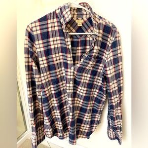 JCREW  Plaid Tunic Top
